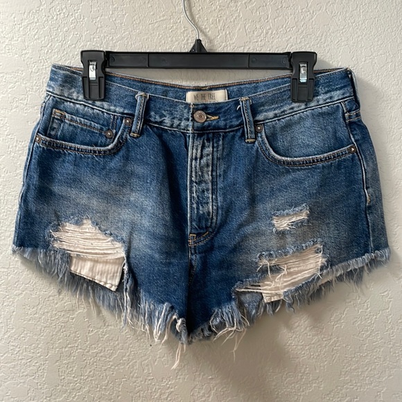 We The Free Pants - We The Free Distressed Denim Shorts